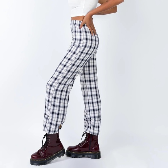 Princess Polly | Euro Pants Black/White - Picture 3 of 4